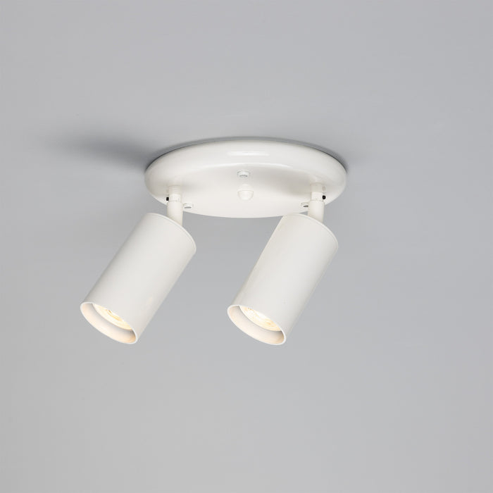 Mullan Lighting - MLCF132PCWTE - Two Light Flush Mount - Evanston - Powder-Coated White