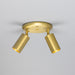 Mullan Lighting - MLCF132SATBRS - Two Light Flush Mount - Evanston - Satin Brass