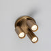 Mullan Lighting - MLCF133ANTBRS - Three Light Flush Mount - Evanston - Antique Brass