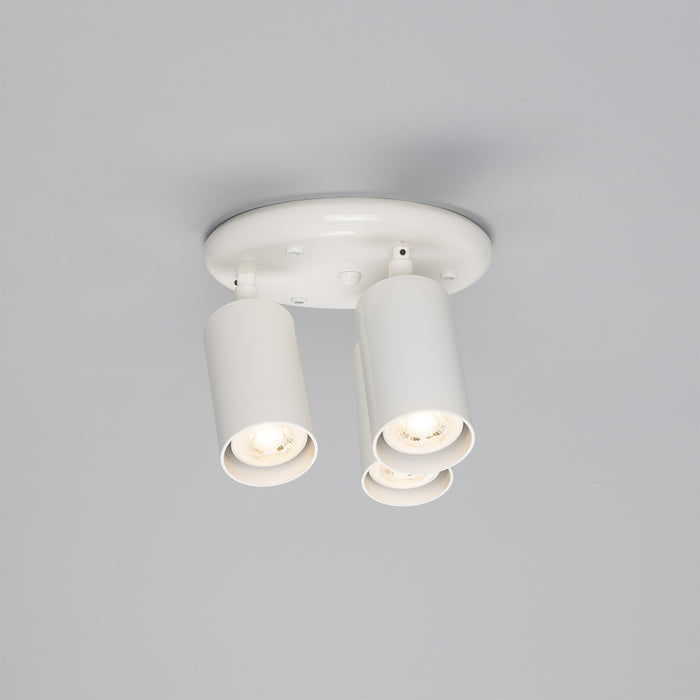 Mullan Lighting - MLCF133PCWTE - Three Light Flush Mount - Evanston - Powder-Coated White