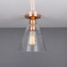 Mullan Lighting - MLCF15POLCOP - One Light Flush Mount - Rigale - Polished Copper