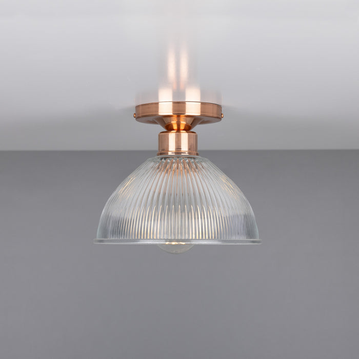 Mullan Lighting - MLCF19POLCOP - One Light Flush Mount - Erbil - Polished Copper
