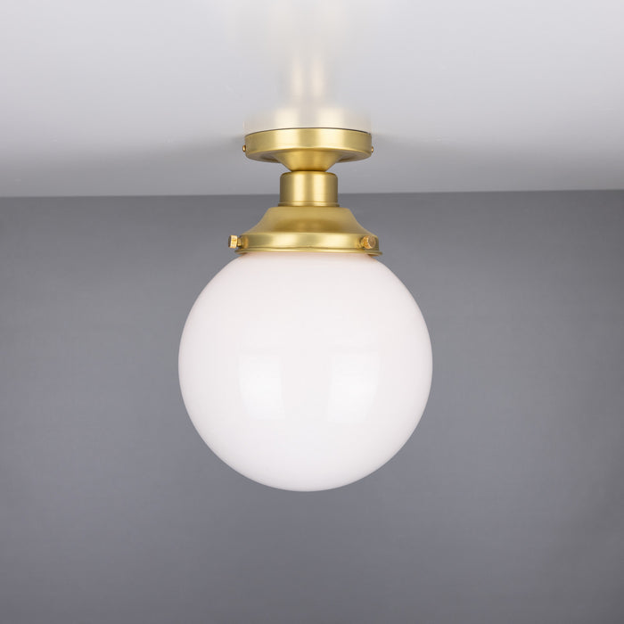 Mullan Lighting - MLCF28SATBRS - One Light Flush Mount - Yerevan - Satin Brass