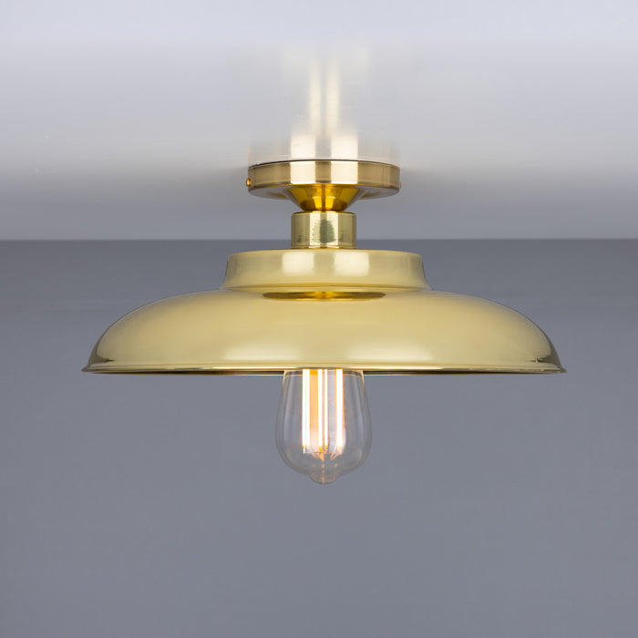 Mullan Lighting - MLCF31POLBRS - One Light Flush Mount - Telal - Polished Brass