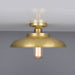 Mullan Lighting - MLCF31SATBRS - One Light Flush Mount - Telal - Satin Brass