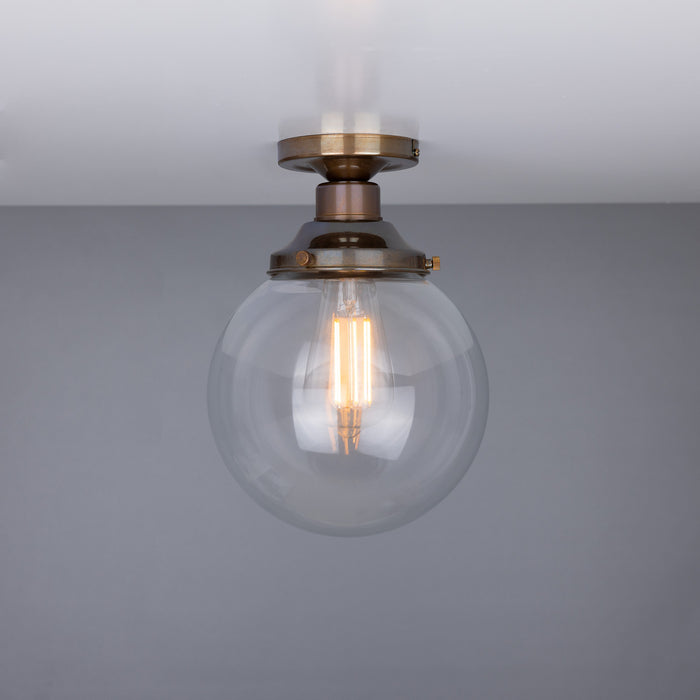 Mullan Lighting - MLCF33ANTBRS - One Light Flush Mount - Riad - Antique Brass