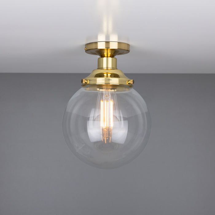 Mullan Lighting - MLCF33POLBRS - One Light Flush Mount - Riad - Polished Brass