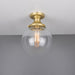 Mullan Lighting - MLCF33SATBRS - One Light Flush Mount - Riad - Satin Brass