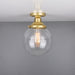 Mullan Lighting - MLCF33SATBRS - One Light Flush Mount - Riad - Satin Brass