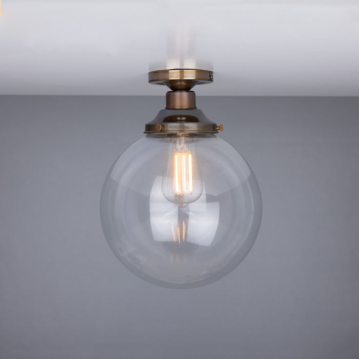 Mullan Lighting - MLCF34ANTBRS - One Light Flush Mount - Riad - Antique Brass
