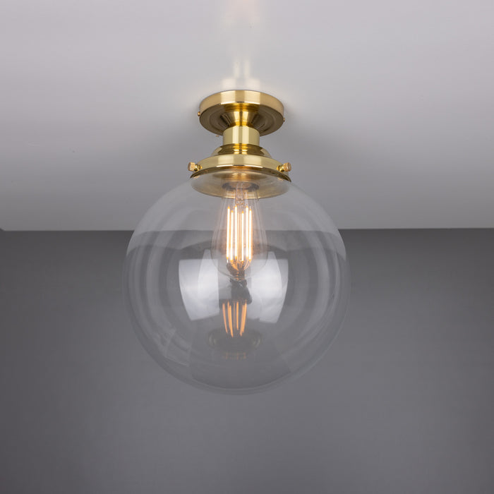 Mullan Lighting - MLCF34POLBRS - One Light Flush Mount - Riad - Polished Brass
