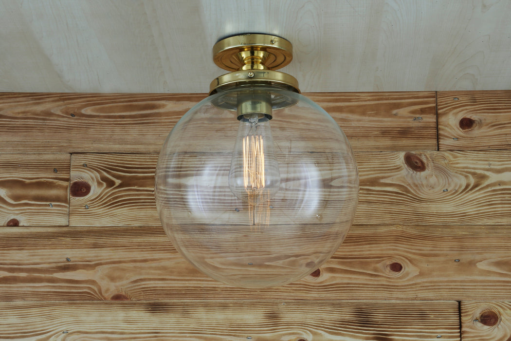 Mullan Lighting - MLCF34POLBRS - One Light Flush Mount - Riad - Polished Brass