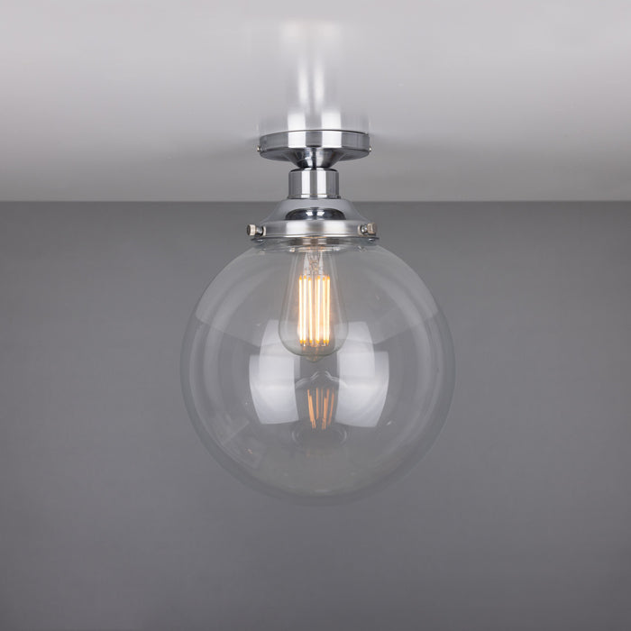 Mullan Lighting - MLCF34POLCHR - One Light Flush Mount - Riad - Polished Chrome