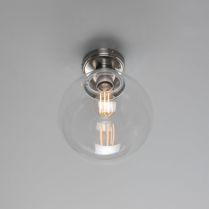 Mullan Lighting - MLCF34SATCHR - One Light Flush Mount - Riad - Satin Chrome