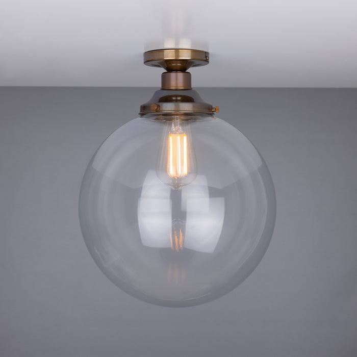 Mullan Lighting - MLCF35ANTBRS - One Light Flush Mount - Riad - Antique Brass