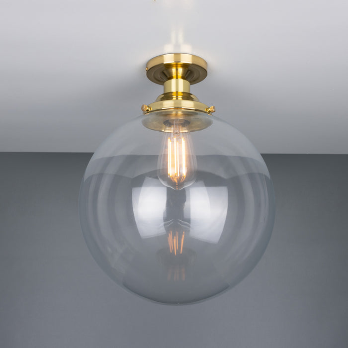 Mullan Lighting - MLCF35POLBRS - One Light Flush Mount - Riad - Polished Brass