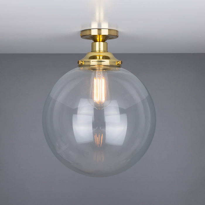 Mullan Lighting - MLCF35POLBRS - One Light Flush Mount - Riad - Polished Brass