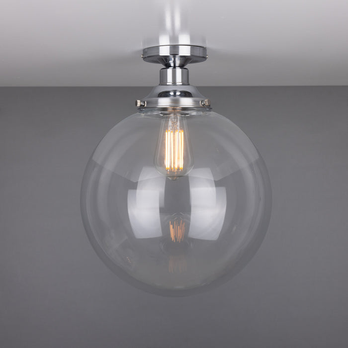 Mullan Lighting - MLCF35POLCHR - One Light Flush Mount - Riad - Polished Chrome