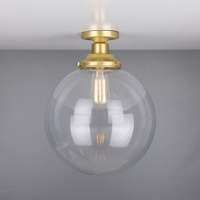 Mullan Lighting - MLCF35SATBRS - One Light Flush Mount - Riad - Satin Brass