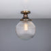 Mullan Lighting - MLCF37ANTBRS - One Light Flush Mount - Stanley - Antique Brass