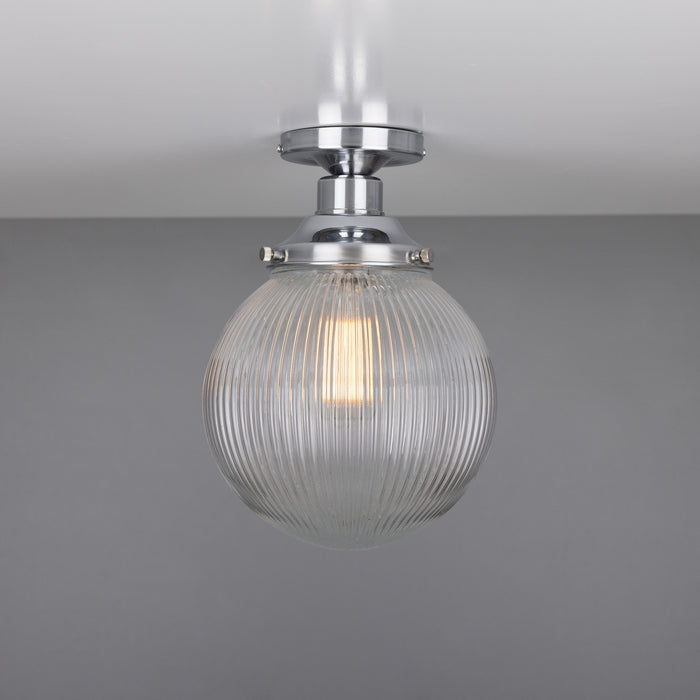 Mullan Lighting - MLCF37POLCHR - One Light Flush Mount - Stanley - Polished Chrome