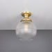 Mullan Lighting - MLCF37SATBRS - One Light Flush Mount - Stanley - Satin Brass