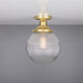 Mullan Lighting - MLCF37SATBRS - One Light Flush Mount - Stanley - Satin Brass