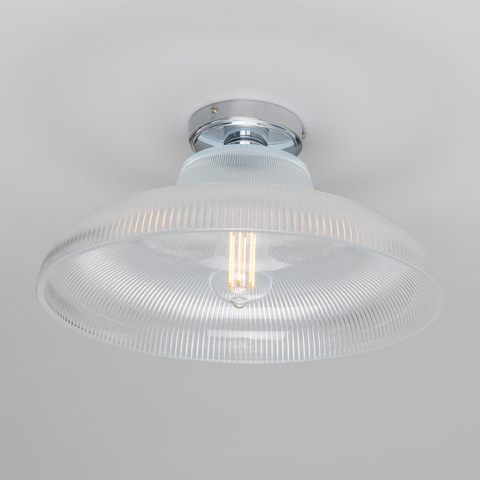 Mullan Lighting - MLCF39SATCHR - One Light Flush Mount - Mono - Satin Chrome