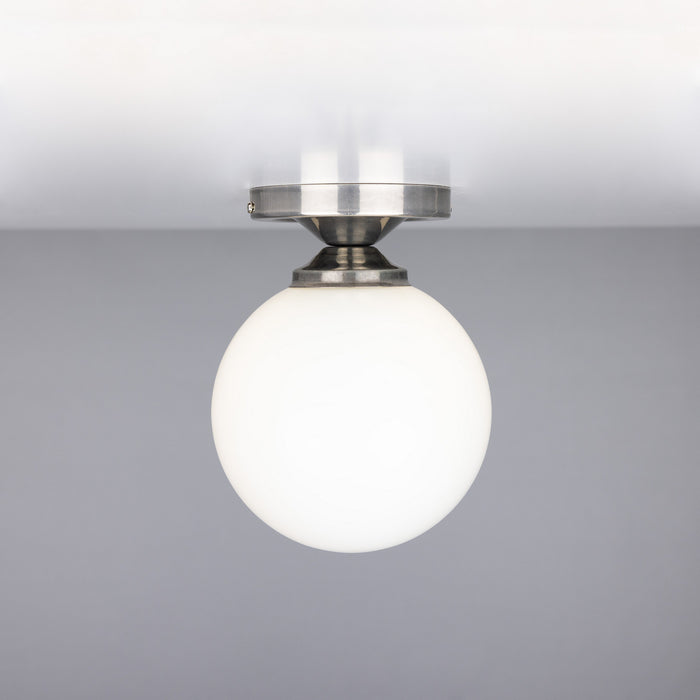 Mullan Lighting - MLCF40ANTSLV - One Light Flush Mount - Yaounde - Antique Silver