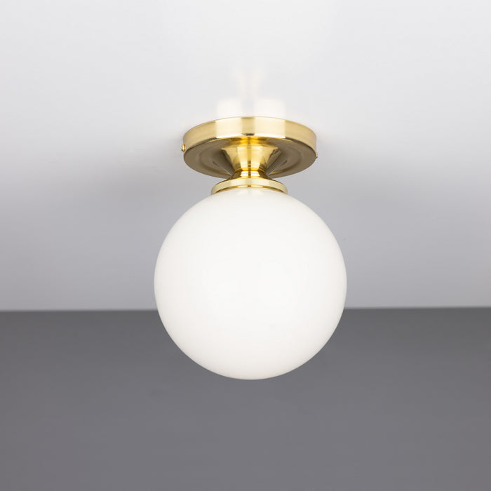 Mullan Lighting - MLCF40POLBRS - One Light Flush Mount - Yaounde - Polished Brass