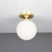 Mullan Lighting - MLCF40POLBRS - One Light Flush Mount - Yaounde - Polished Brass