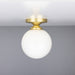 Mullan Lighting - MLCF40SATBRS - One Light Flush Mount - Yaounde - Satin Brass