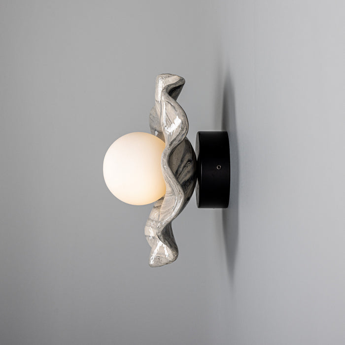 Mullan Lighting - MLCMBWL005PCMBKOP - One Light Wall Sconce - Rivale - Matt Black