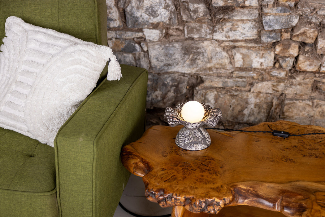 Mullan Lighting - MLCMTL033ANTSLVOP - One Light Table Lamp - Rivale - Antique Silver