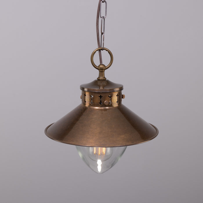 Mullan Lighting - MLP034ANTBRS - One Light Pendant - Boyd - Antique Brass