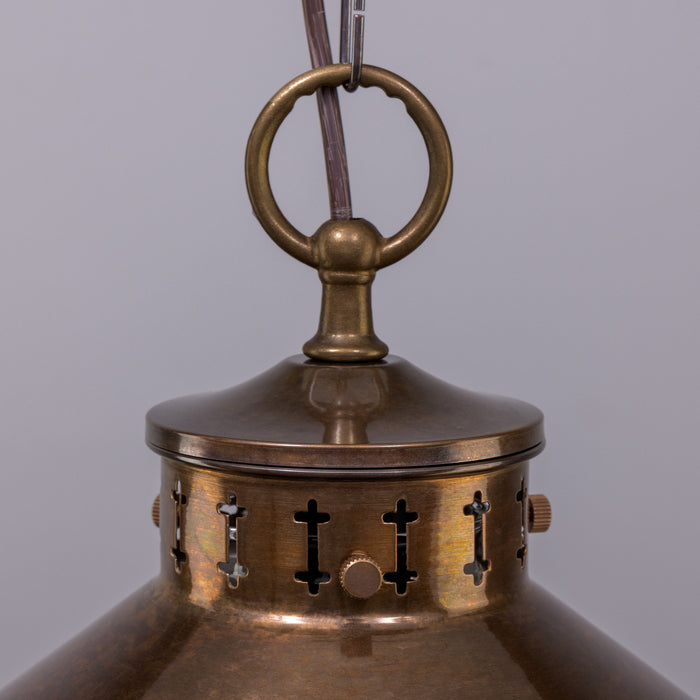 Mullan Lighting - MLP034ANTBRS - One Light Pendant - Boyd - Antique Brass