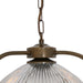 Mullan Lighting - MLP058ANTBRS - One Light Pendant - Bousta - Antique Brass & Bronze Ring
