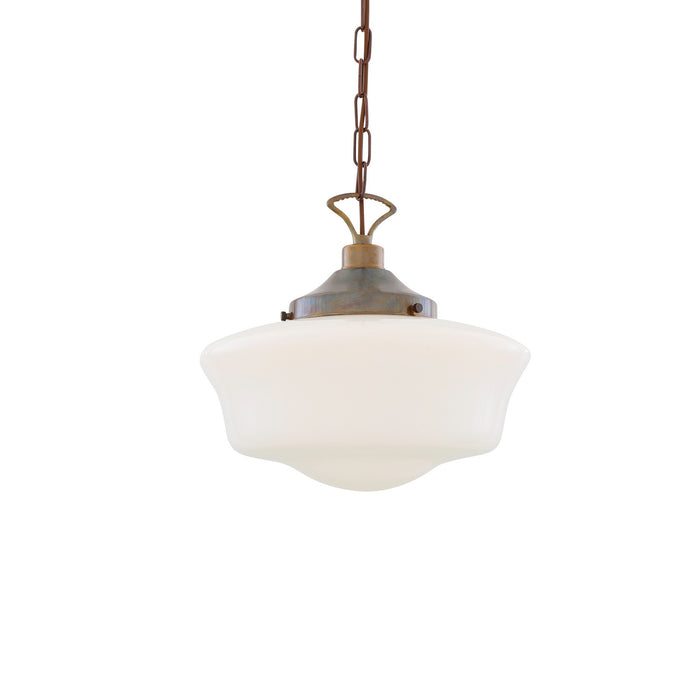 Mullan Lighting - MLP117ANTBRS - One Light Pendant - Schoolhouse - Antique Brass