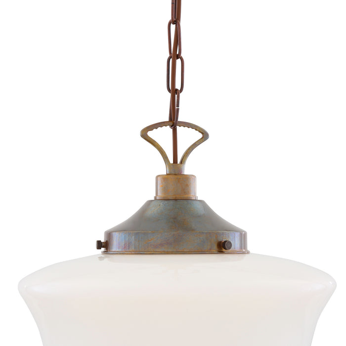 Mullan Lighting - MLP117ANTBRS - One Light Pendant - Schoolhouse - Antique Brass