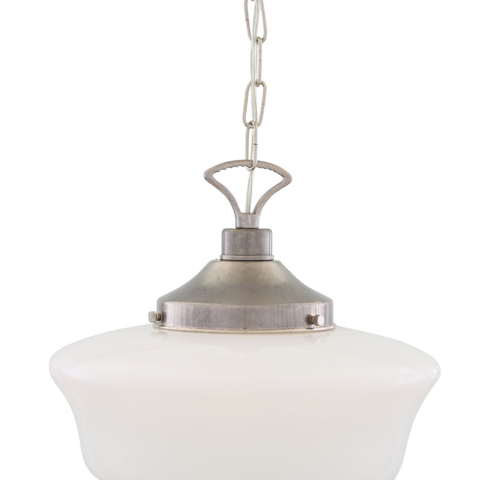 Mullan Lighting - MLP117ANTSLV - One Light Pendant - Schoolhouse - Antique Silver
