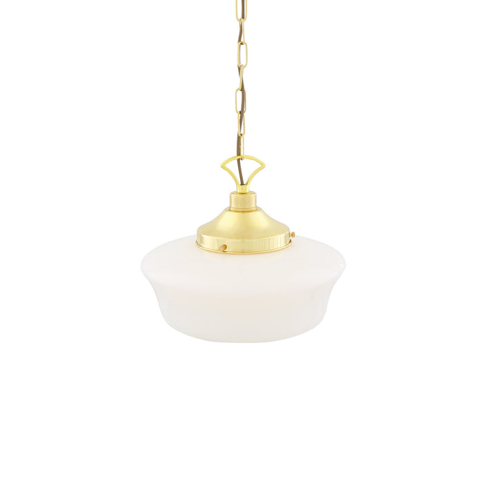 Mullan Lighting - MLP117POLBRS - One Light Pendant - Schoolhouse - Polished Brass
