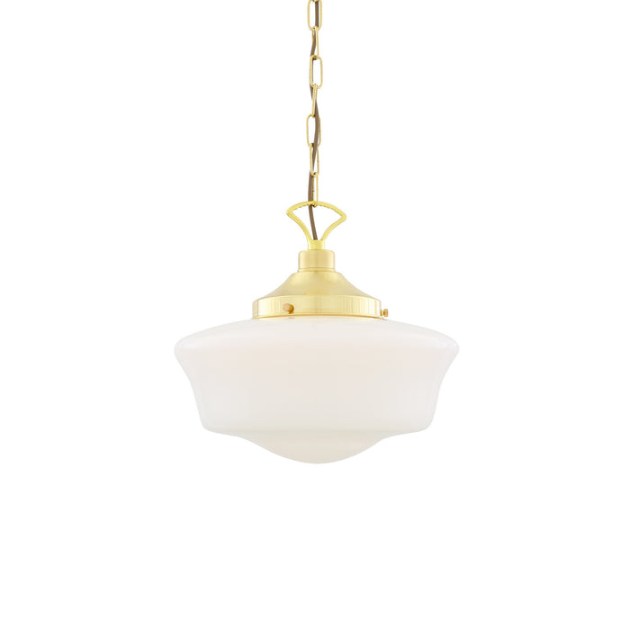 Mullan Lighting - MLP117POLBRS - One Light Pendant - Schoolhouse - Polished Brass