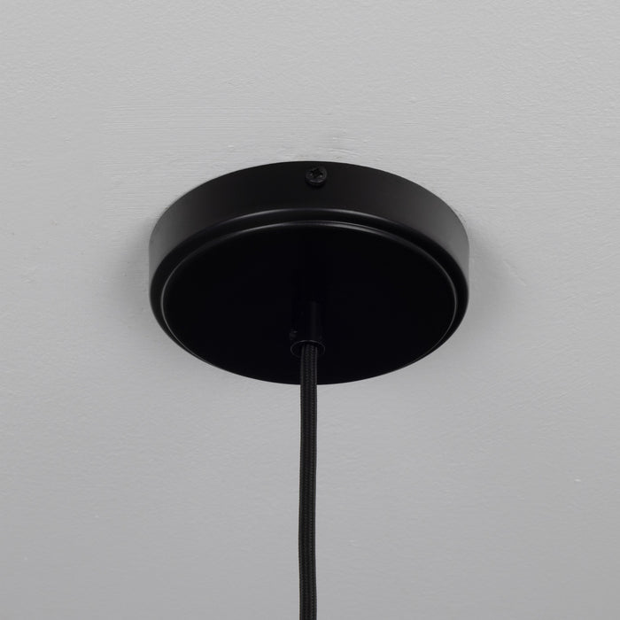 Mullan Lighting - MLP253PCMBK - One Light Pendant - Rebell - Matt Black