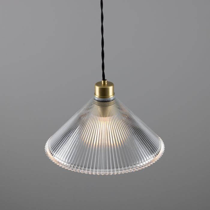 Mullan Lighting - MLP253SATBRS - One Light Pendant - Rebell - Satin Brass