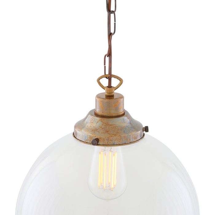 Mullan Lighting - MLP267ANTBRS - One Light Pendant - Riad - Antique Brass