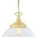 Mullan Lighting - MLP268SATBRS - One Light Pendant - Riad - Satin Brass