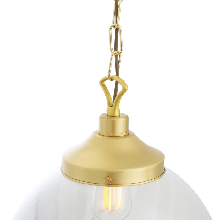 Mullan Lighting - MLP268SATBRS - One Light Pendant - Riad - Satin Brass