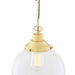 Mullan Lighting - MLP309SATBRS - One Light Pendant - Riad - Satin Brass