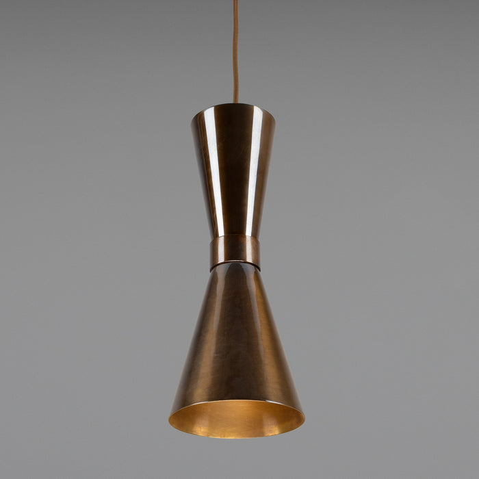 Mullan Lighting - MLP330ANTBRS - One Light Pendant - Amias - Antique Brass