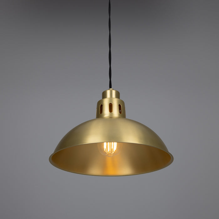 Mullan Lighting - MLP370SATBRS - One Light Pendant - Paris - Satin Brass
